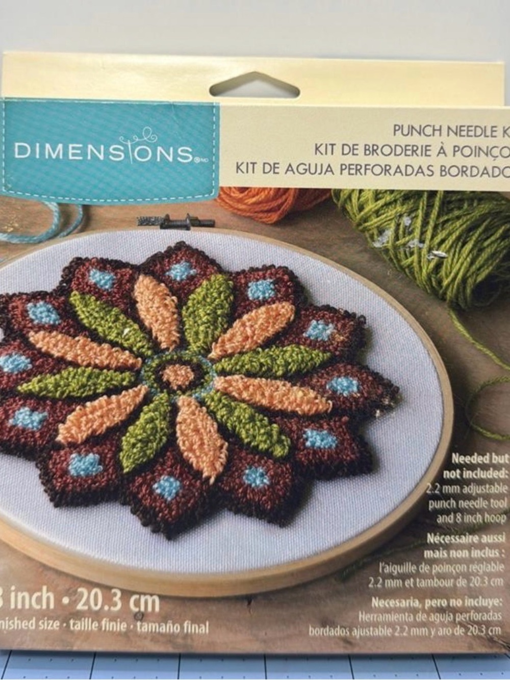 Dimensions Mandala Punch needle craft kit. New